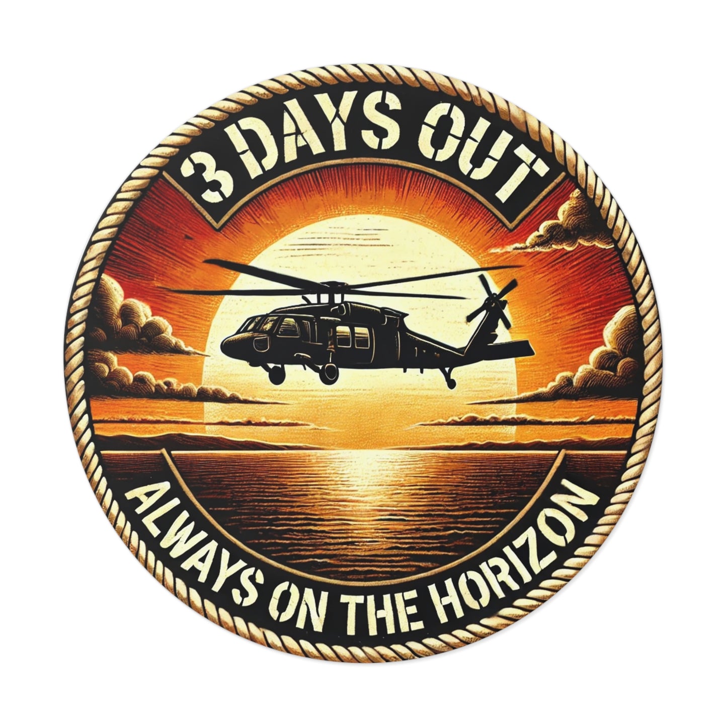 3 Days Out Always on the Horizon Sticker - Realistic