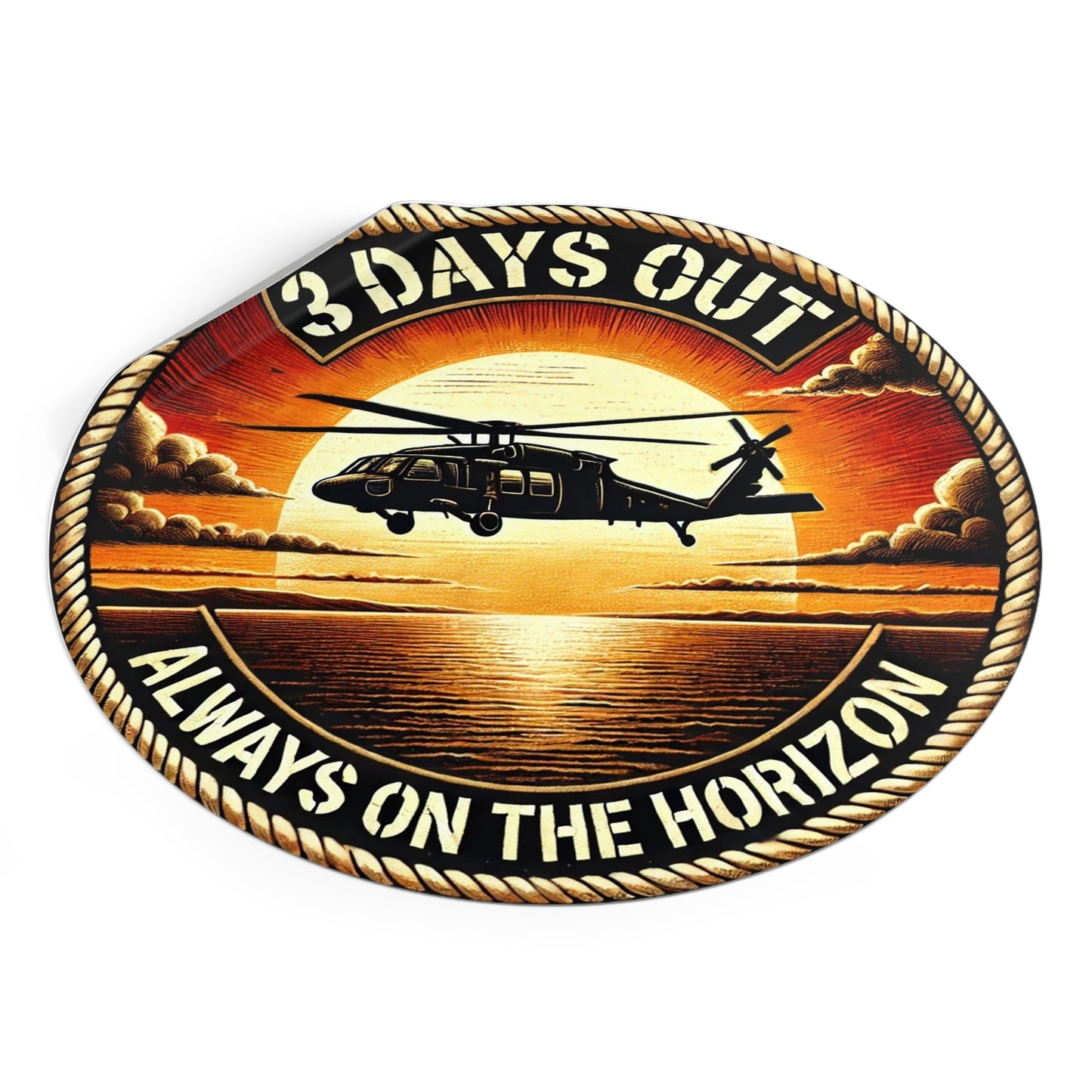 3 Days Out Always on the Horizon Sticker - Realistic