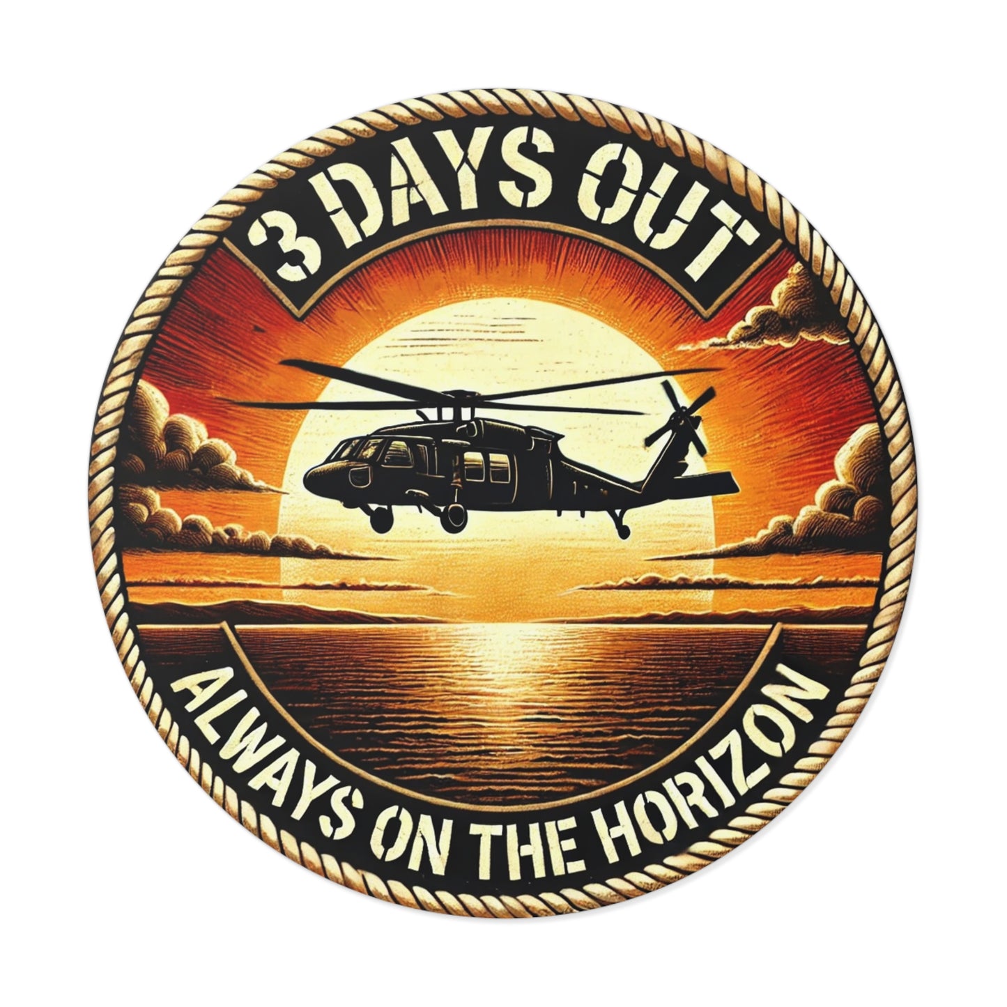 3 Days Out Always on the Horizon Sticker - Realistic