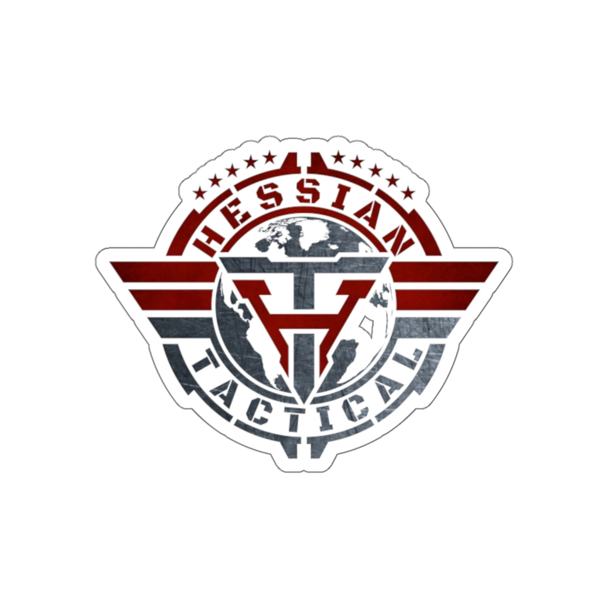 Hessian Tactical Die-Cut Sticker