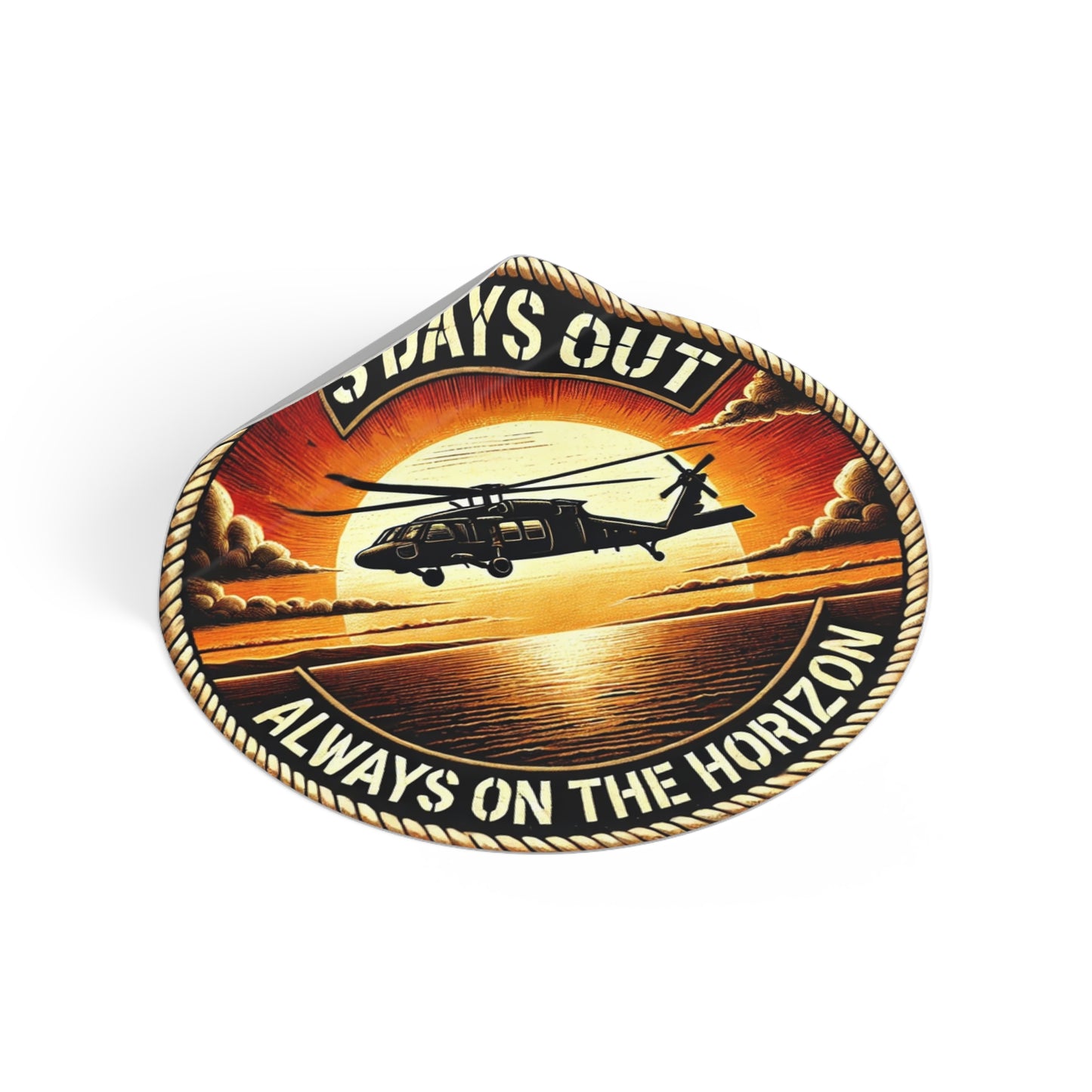 3 Days Out Always on the Horizon Sticker - Realistic