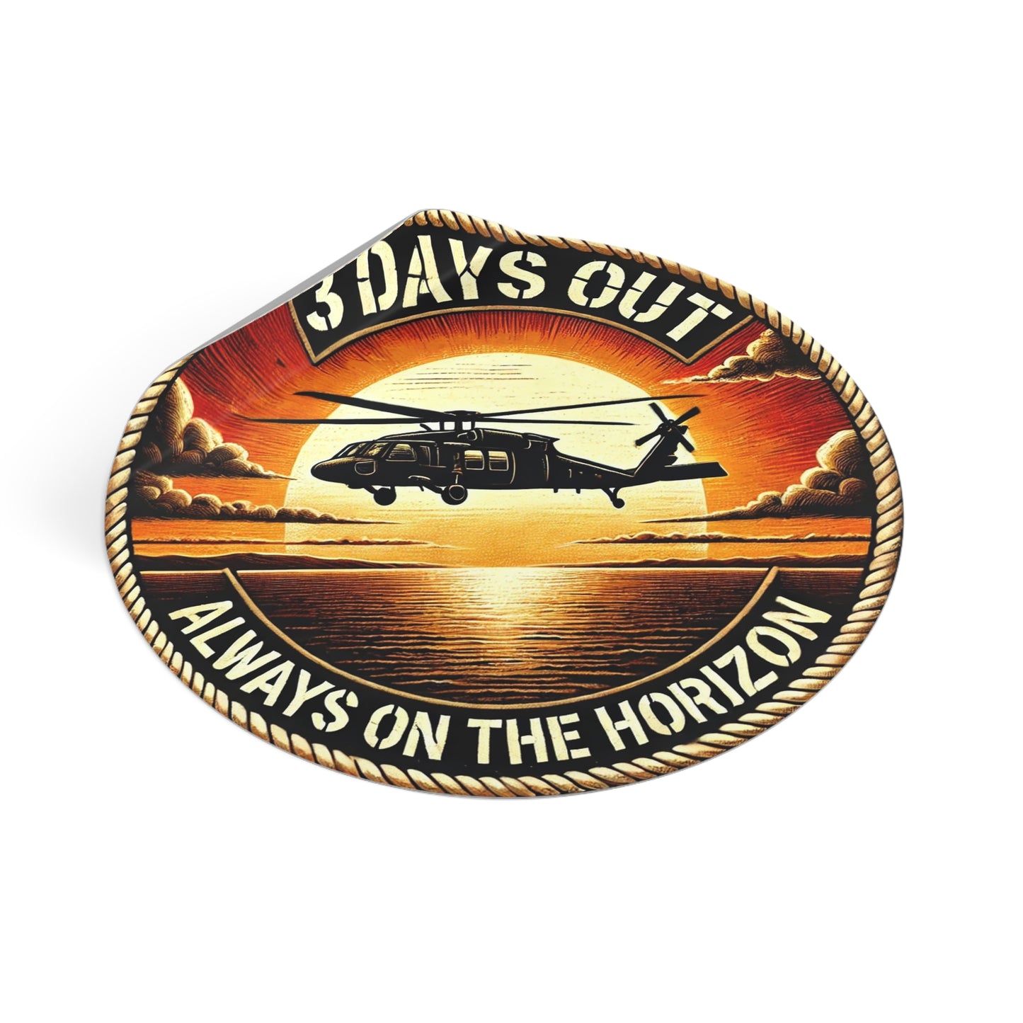 3 Days Out Always on the Horizon Sticker - Realistic