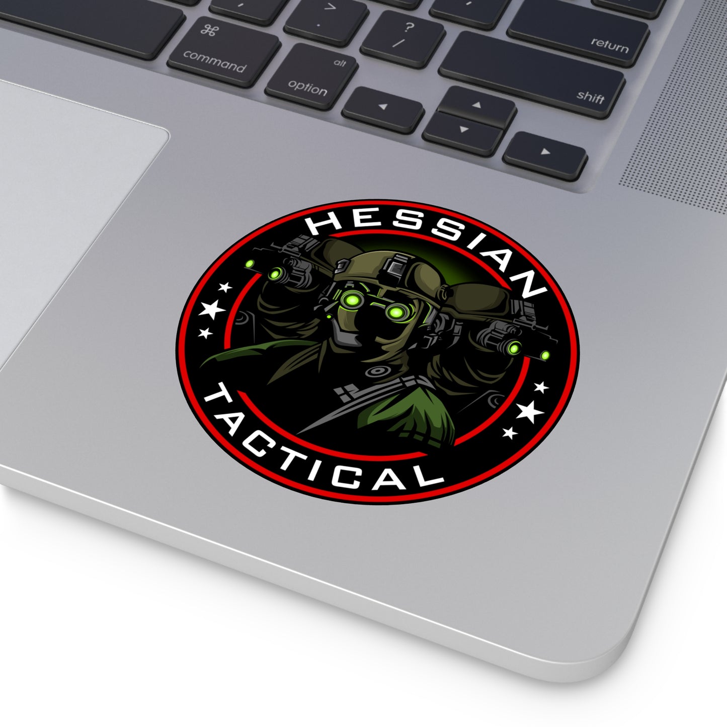 Hessian Tactical Night Owls Round Vinyl Sticker