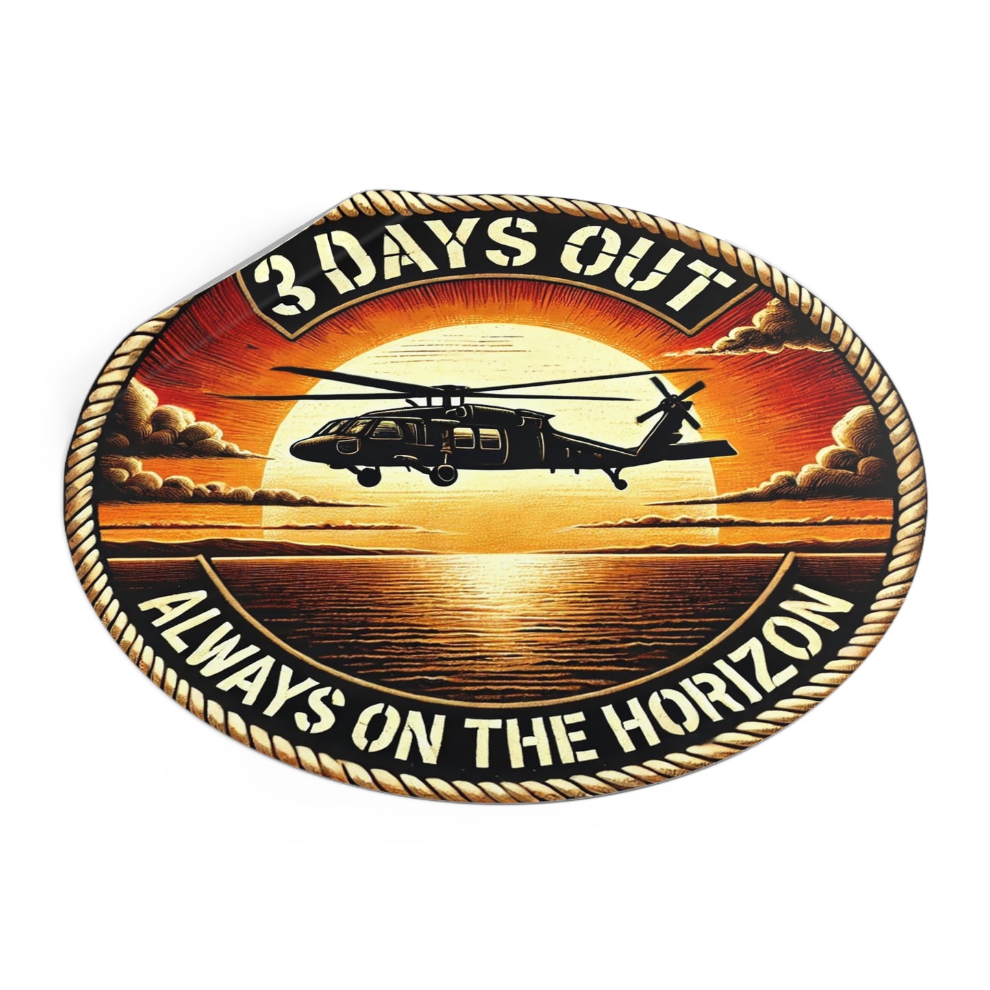 3 Days Out Always on the Horizon Sticker - Realistic