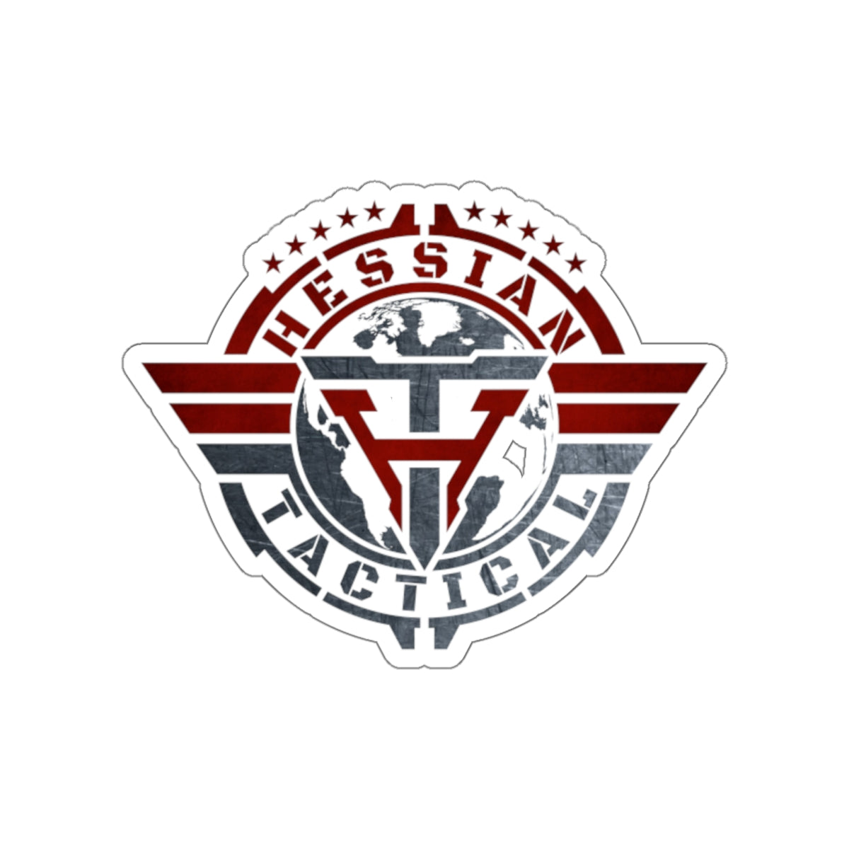 Hessian Tactical Die-Cut Sticker