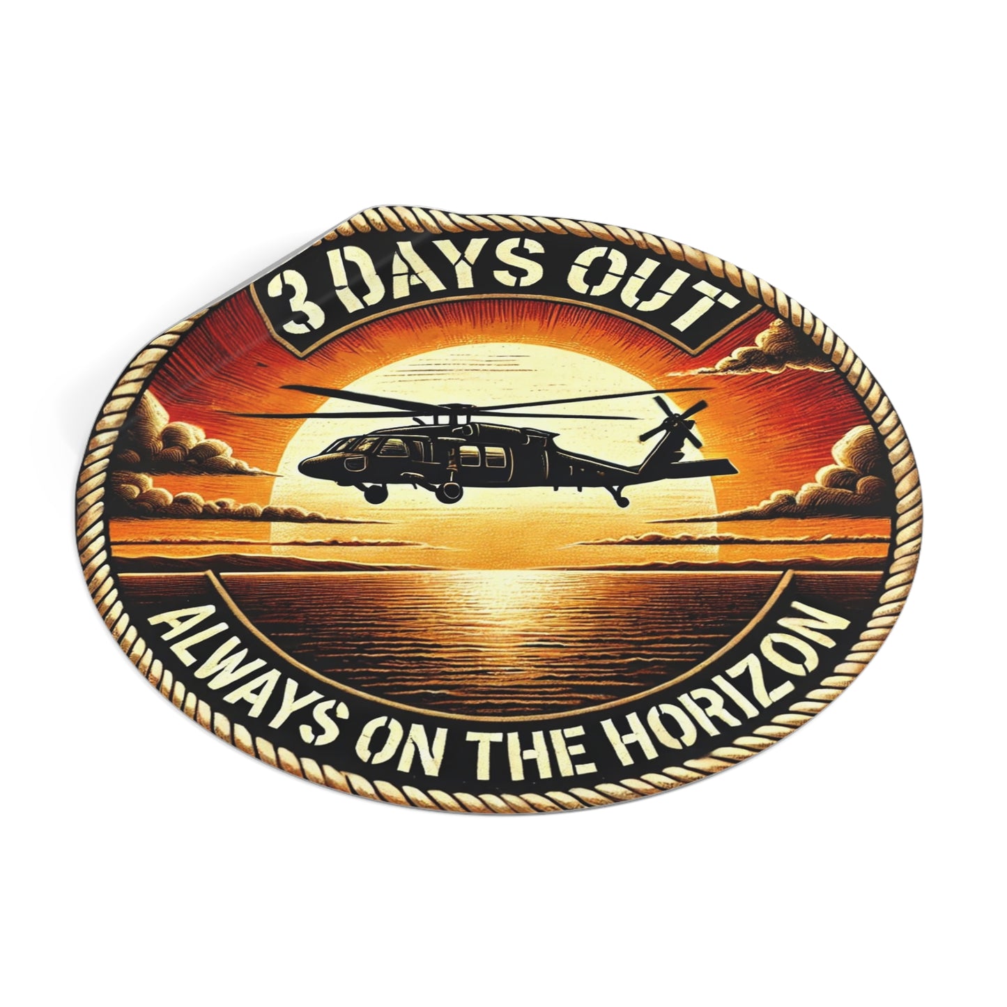 3 Days Out Always on the Horizon Sticker - Realistic