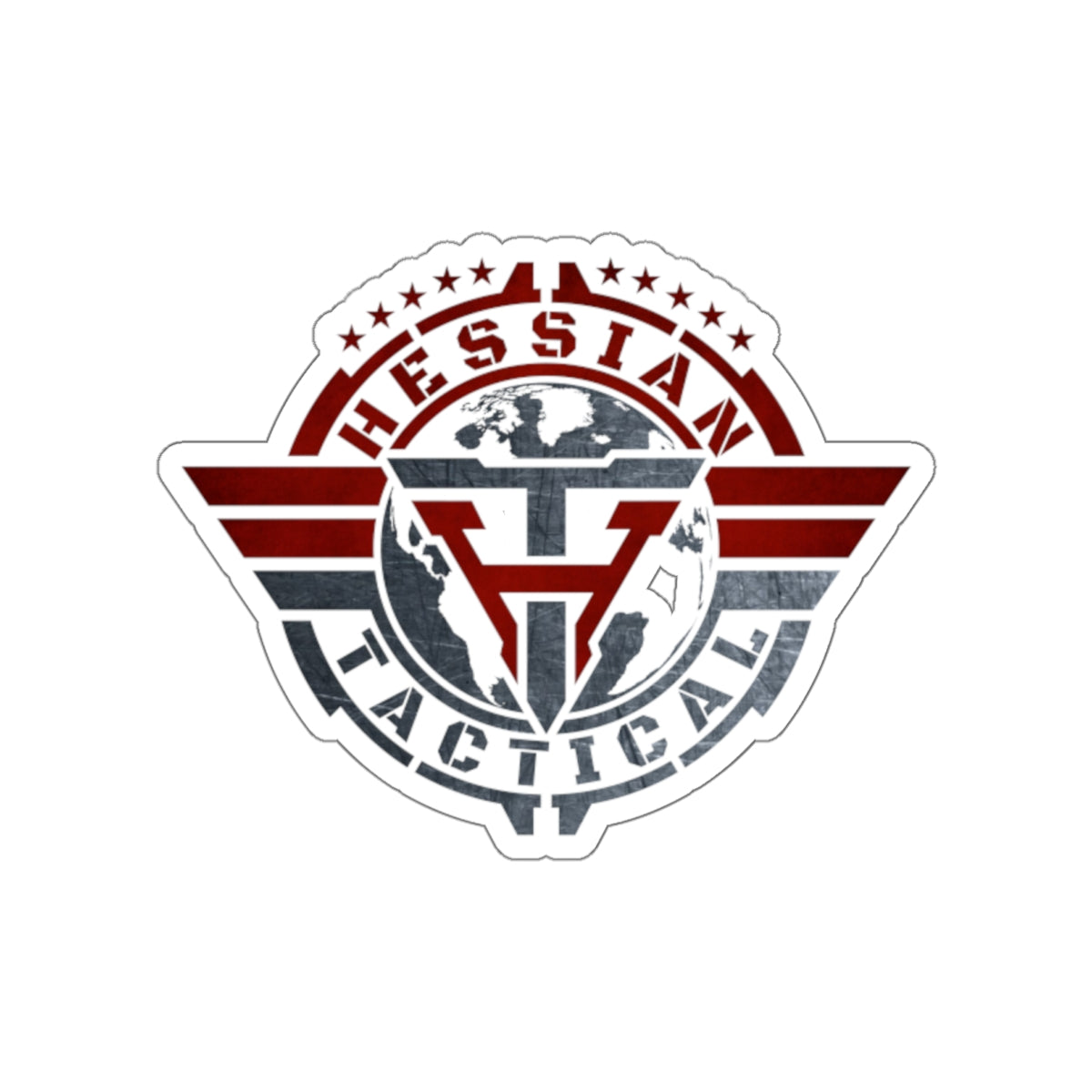Hessian Tactical Die-Cut Sticker