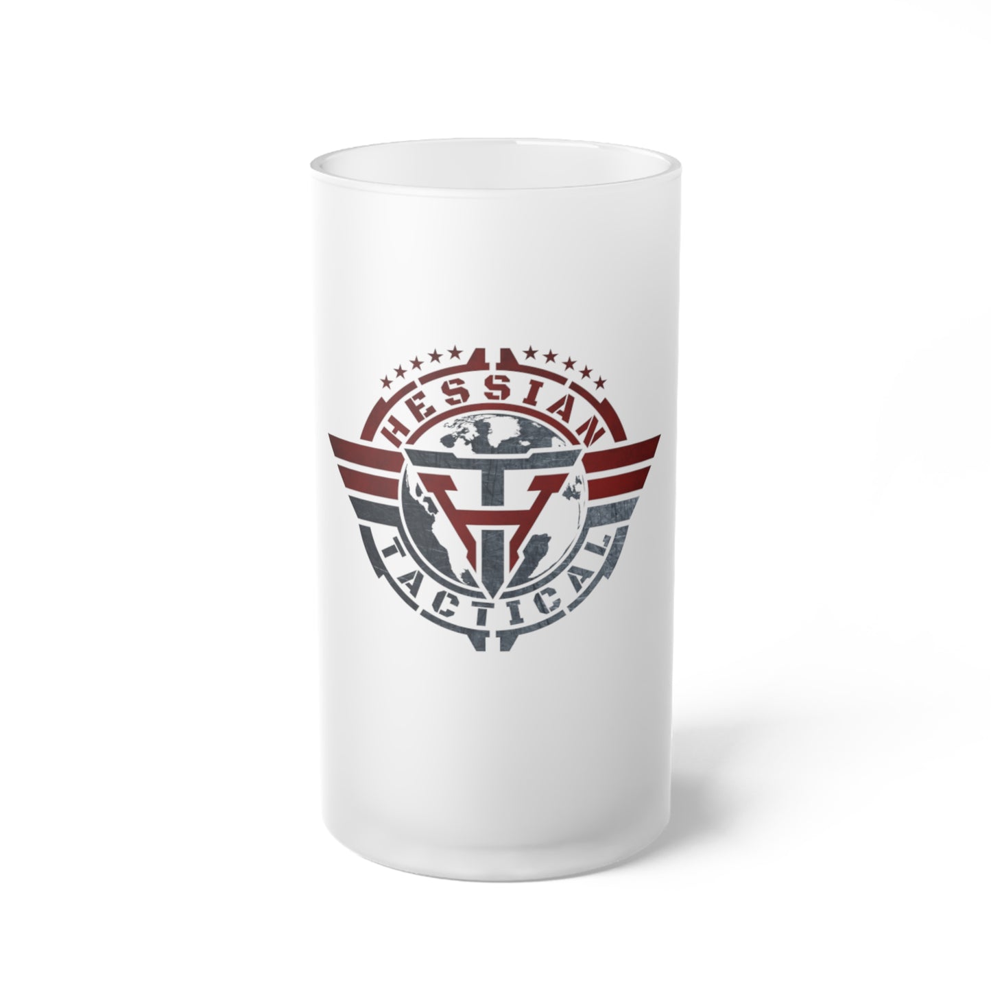 Hessian Tactical Frosted Glass Beer Mug