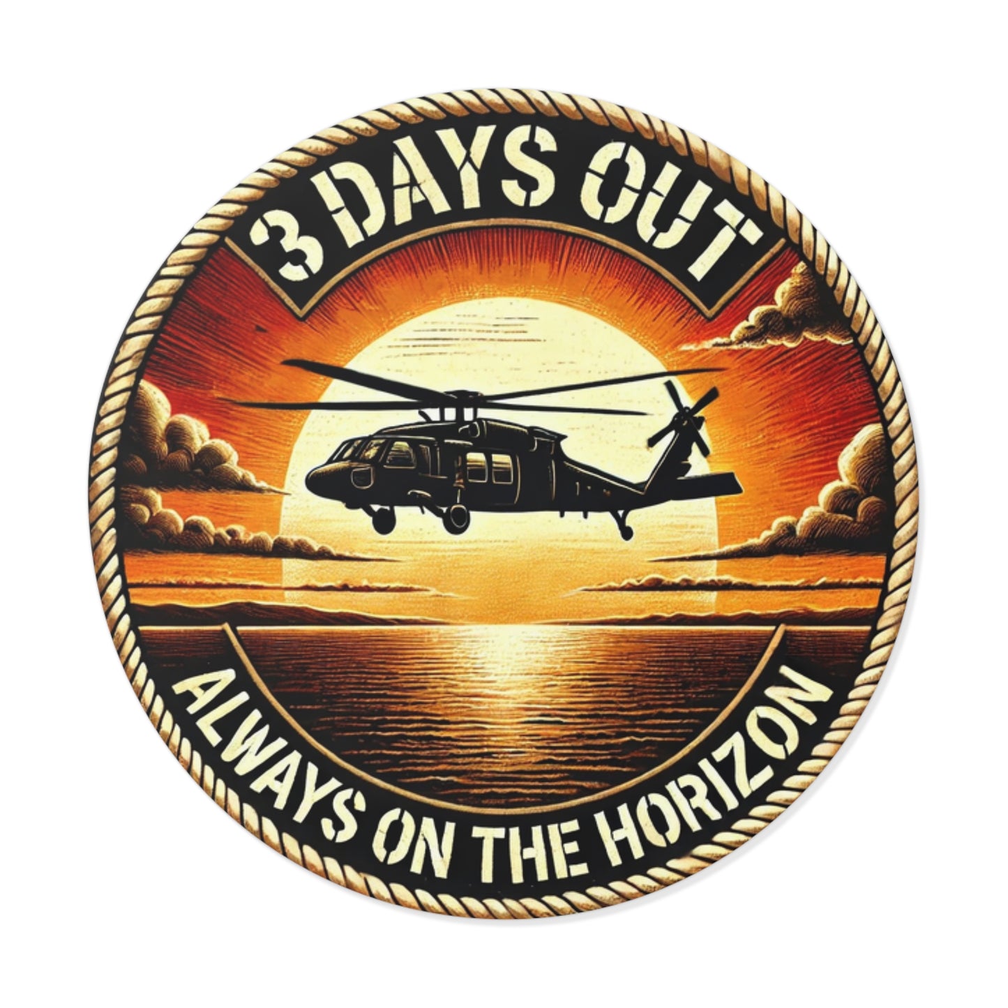 3 Days Out Always on the Horizon Sticker - Realistic
